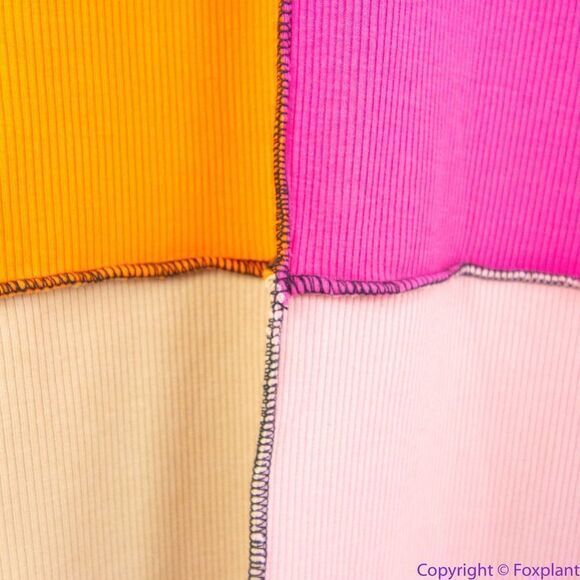 NEW Eloquii Patchwork midi Dress, pink and orange, 18/20 - Picture 13 of 15
